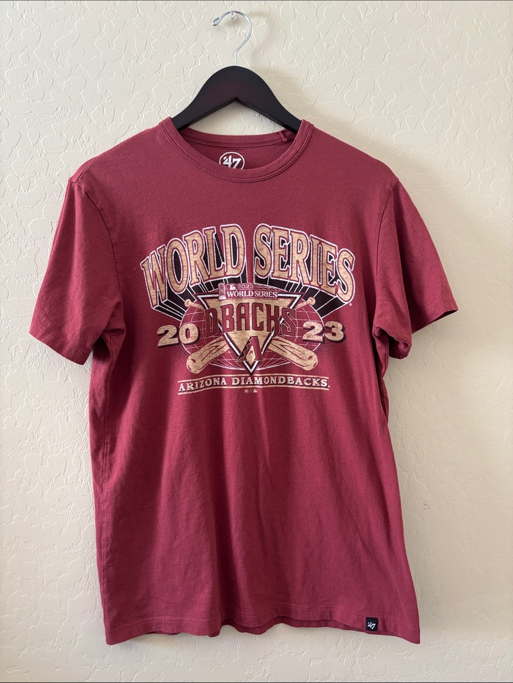 '47 Woman’s AZ Diamondbacks 2023 World Series Maroon T‑Shirt